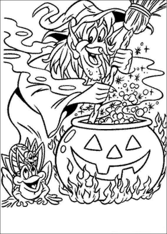 Plansa de colorat cu Halloween 147 54